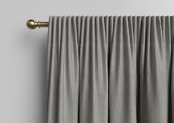 Delicate Chevron, Davy Grey - Made to Measure Curtains - Image 10